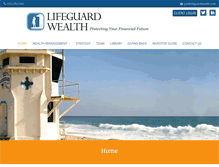 Tablet Screenshot of lifeguardwealth.com